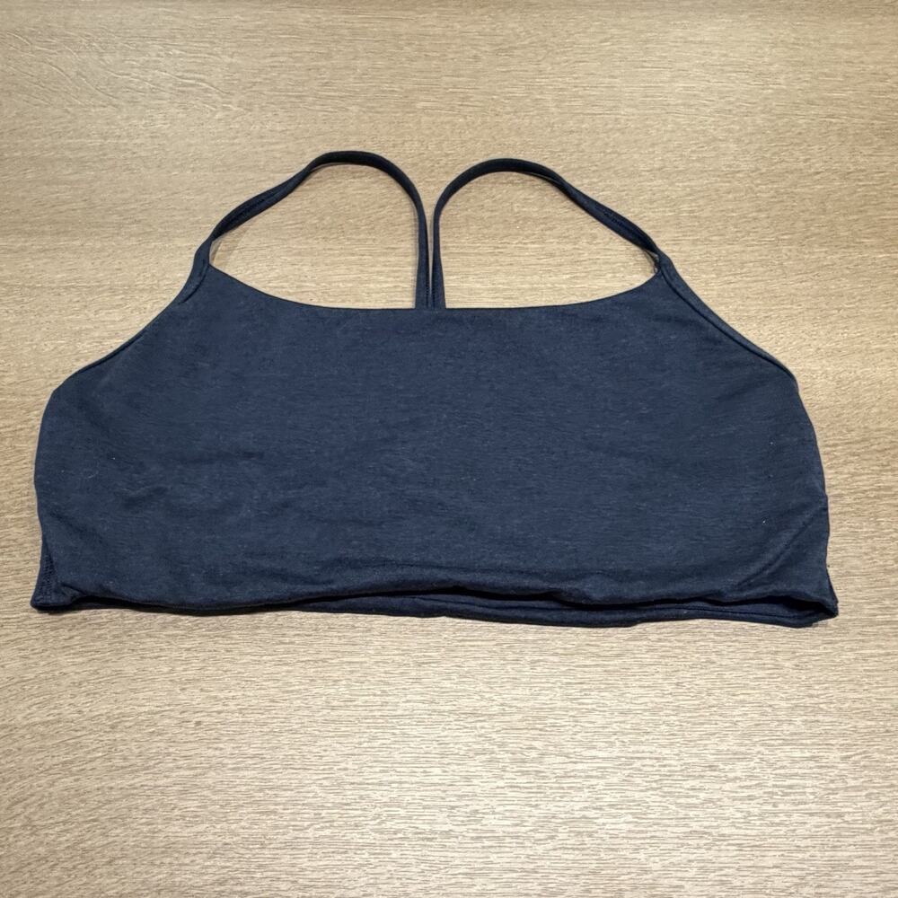 Women's Black Solid Racerback Pullover Sports Bra Wireless Activewear Top